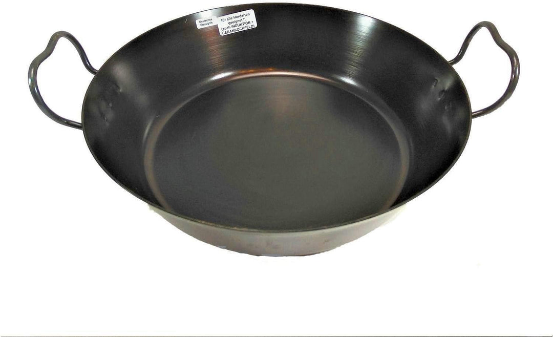 Helmensdorfer Bratpfanne | Schnitzelpfanne 32 cm gebläute Eisenpfanne