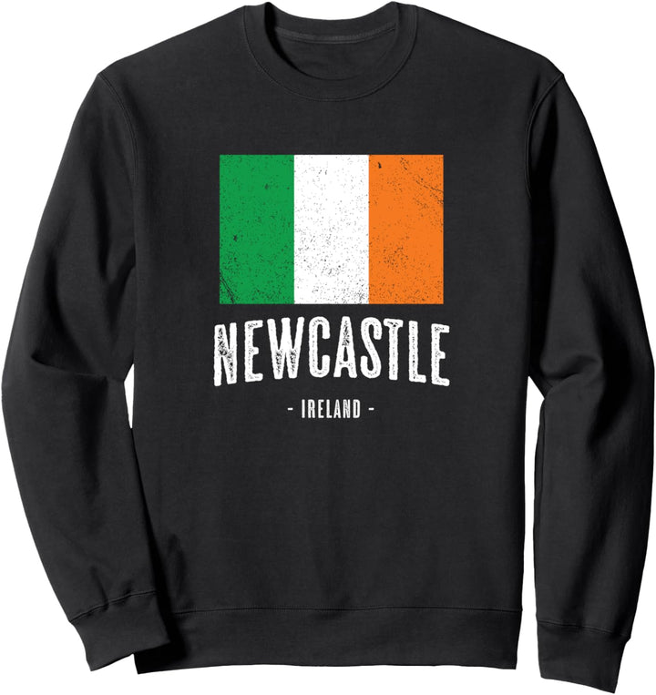 Stadt von Newcastle - Irland | Irische Flagge Souvenir - Sweatshirt