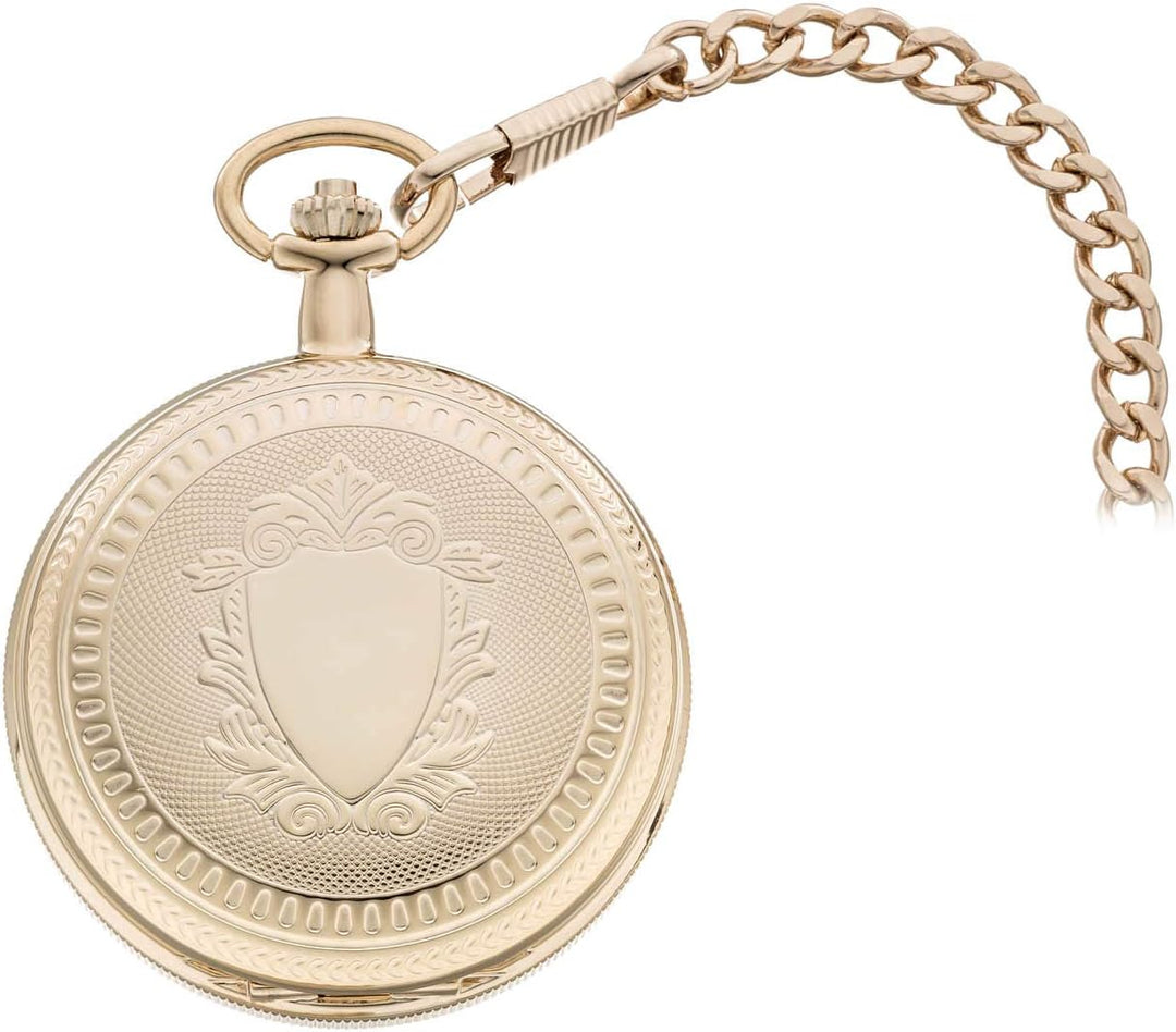 Eichmüller Since 1950 Taschenuhr Mechanisch Handaufzug Skelettwerk incl. Kette 8214-02