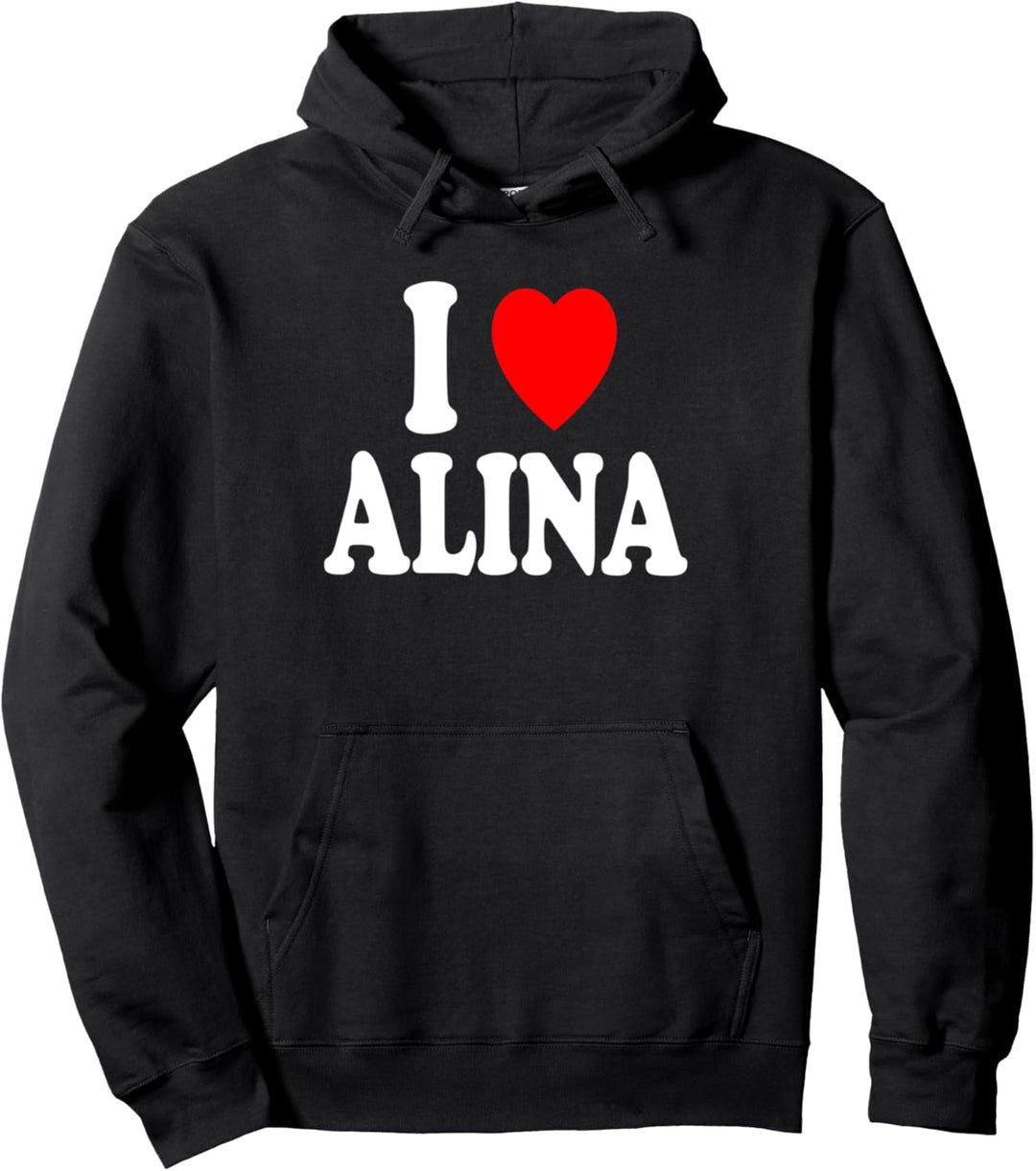 I Heart (Love) Alina Süsses passendes Paar Ehepartner Pullover Hoodie
