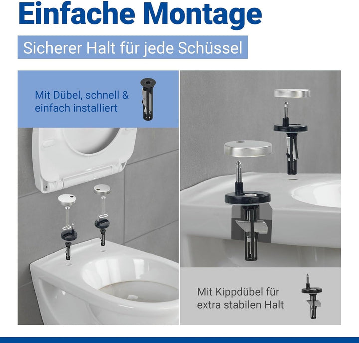 WENKO Toilettendeckel mit Absenkautomatik und Strand-Motiv, hohe Belastbarkeit bis 350 kg, ovaler WC