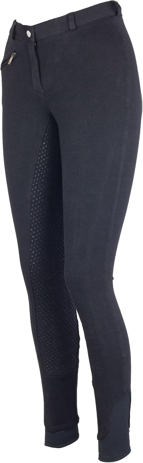 RL24 - Reithose für Damen Flex Basicline | Reiterhose mit Tasche & Silikon-Vollbesatz | elastische &
