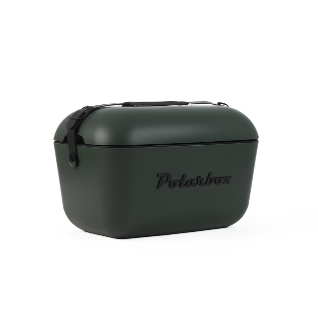 Kreher® Kühlbox Passive Kühlbox Kühltaschen Polar in Retro Vintage Design aus Kunststoff mit polysty