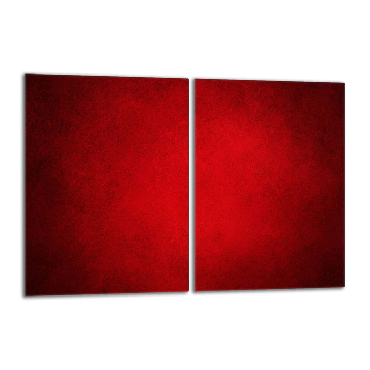Herdabdeckplatten Set 2x40x52 cm Ceranfeld Abdeckung Glas Spritzschutz Abdeckplatte Glasplatte Herd