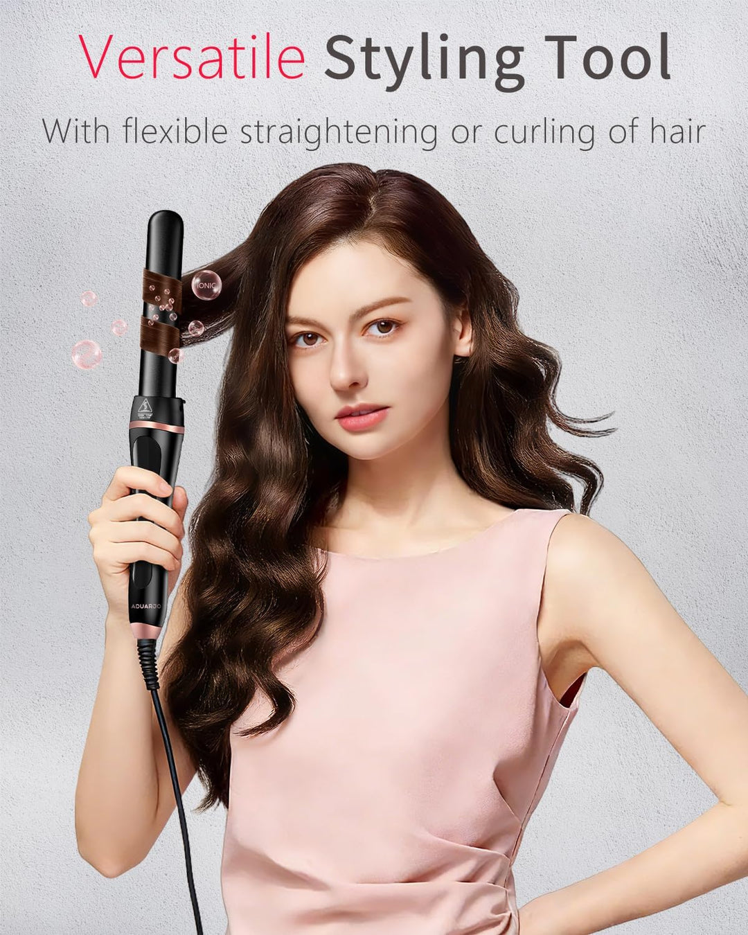 5 in 1 Lockenstab Set, Lockenstab mit Haar Crimper Waver und 4 Wechselbaren Keramischen Trommeln (0.