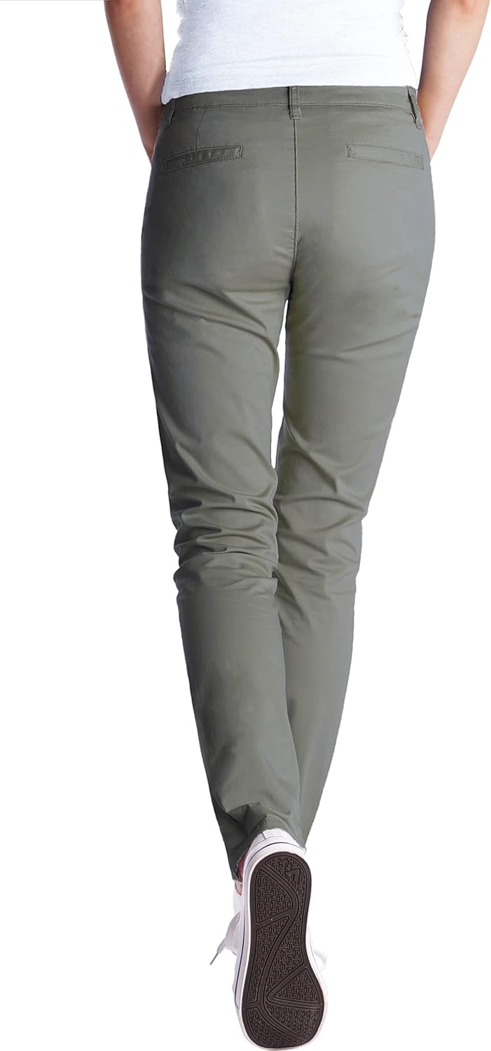 Fraternel Chino Damenhose Stoffhose normal Waist S Khaki, S Khaki