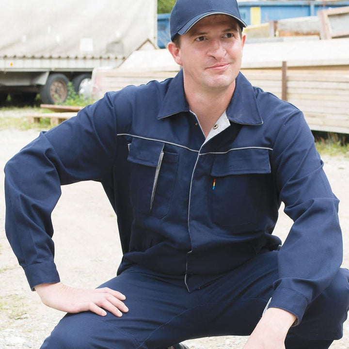 Carson Contrast Arbeitsjacke, 1 Stück, 64, Deep Navy/Grau, CC710.MG 62 Deep Navy / Grau, 62 Deep Nav