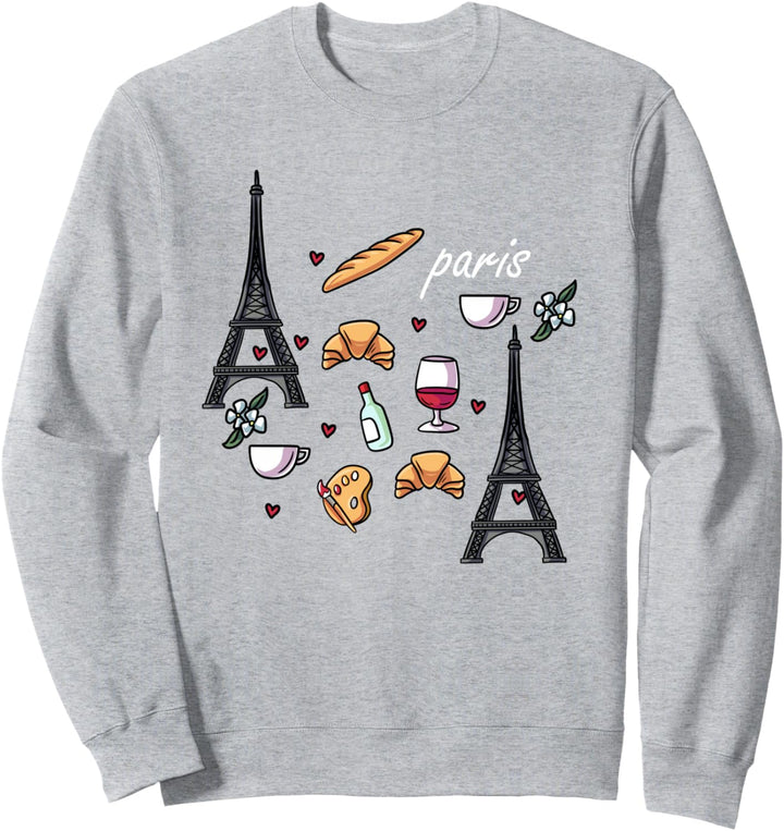 I Love Paris -Visit France Gift -Eiffelturm Sweatshirt