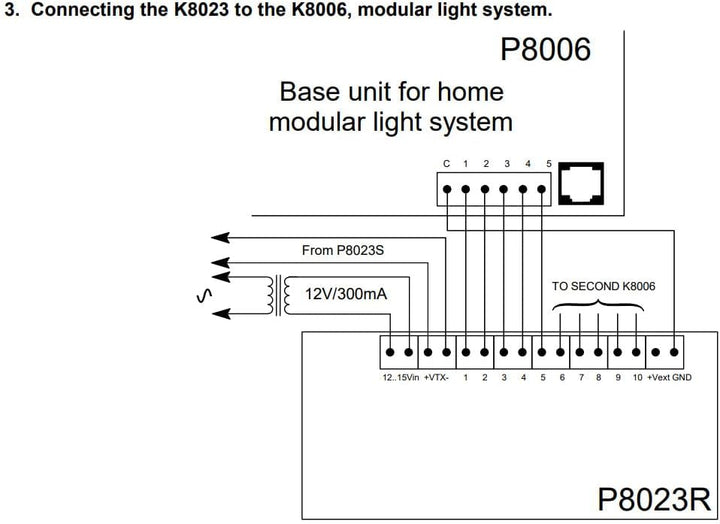 VELLEMAN - K8023 2-Draht-Fernbedienung, 10 Kanäle 840197