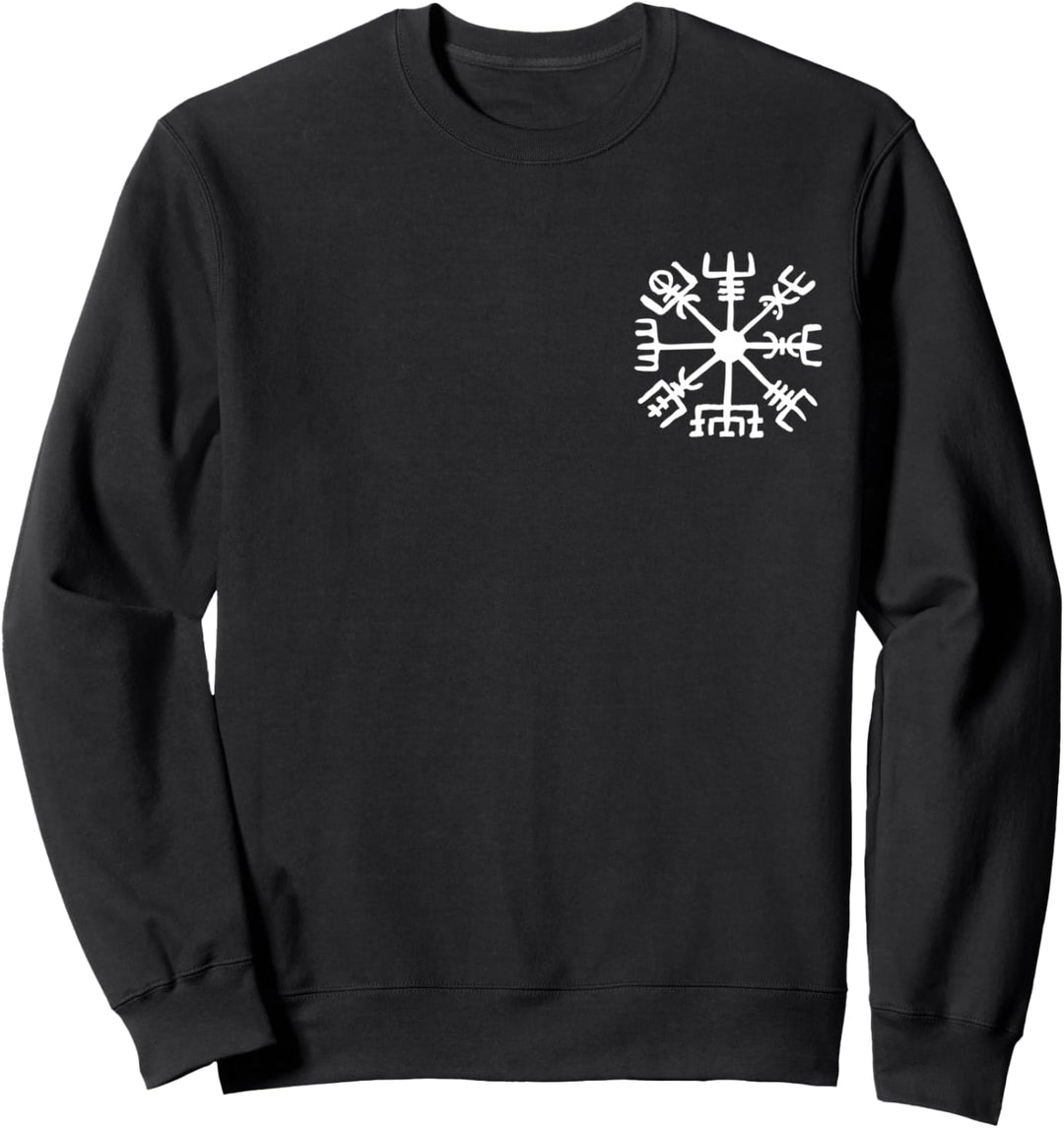 Vegvisir Wikinger Kompass Rune Schutz Symbol Kelten Nordisch Sweatshirt