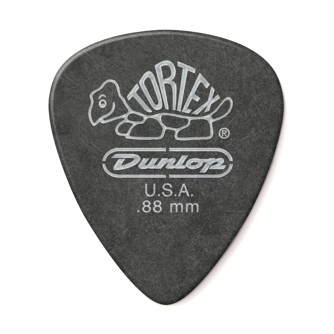 Médiators Jim Dunlop 0,88mm Tortex Pitch Black 0,88mm sachet de 72 Sachet de 72 0,88mm, Sachet de 72