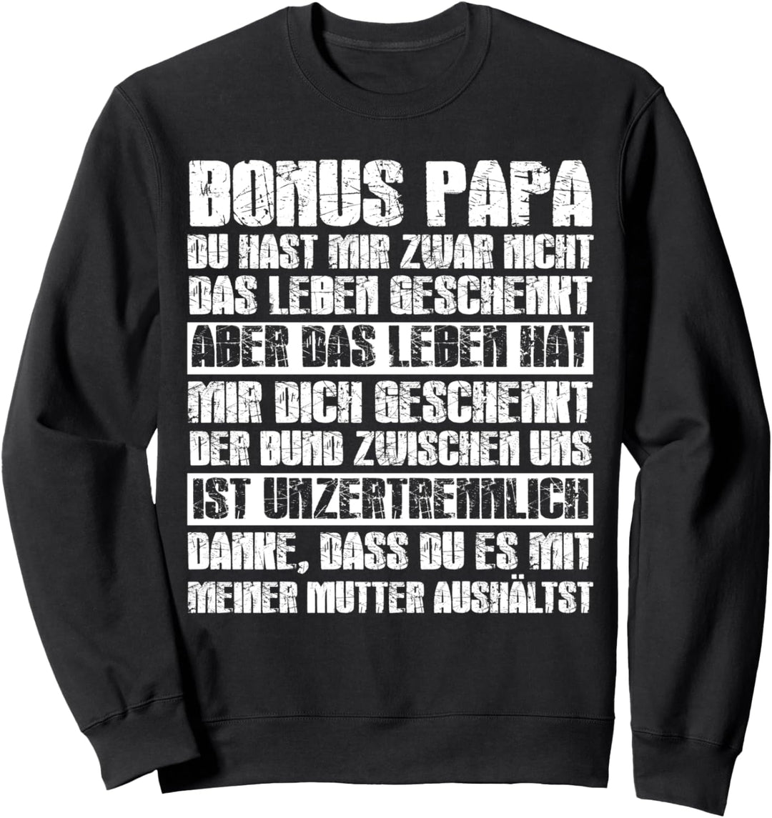 Bonus Papa Stiefpapa Stiefvater Sweatshirt
