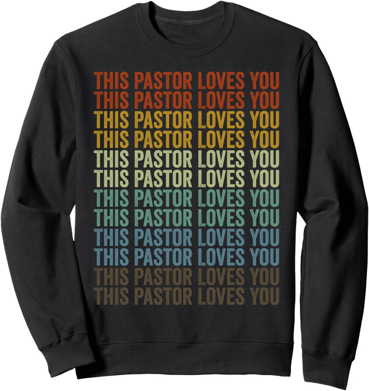 Dieser Pastor liebt dich Christlicher Pastor Gemeindeleiter Sweatshirt