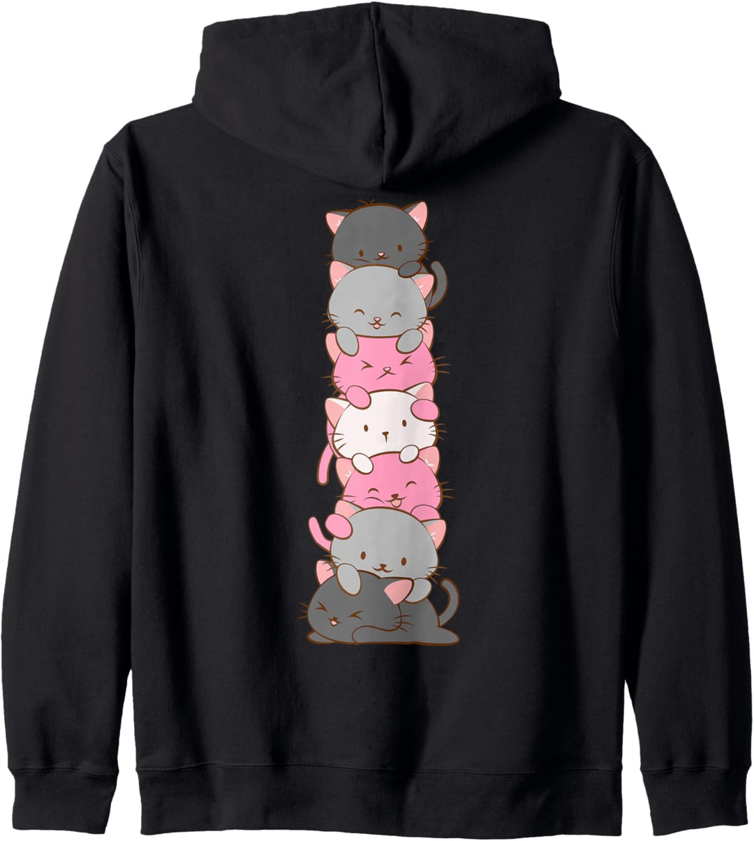 Demigirl Pride niedliche Kawaii-Katze Kapuzenjacke