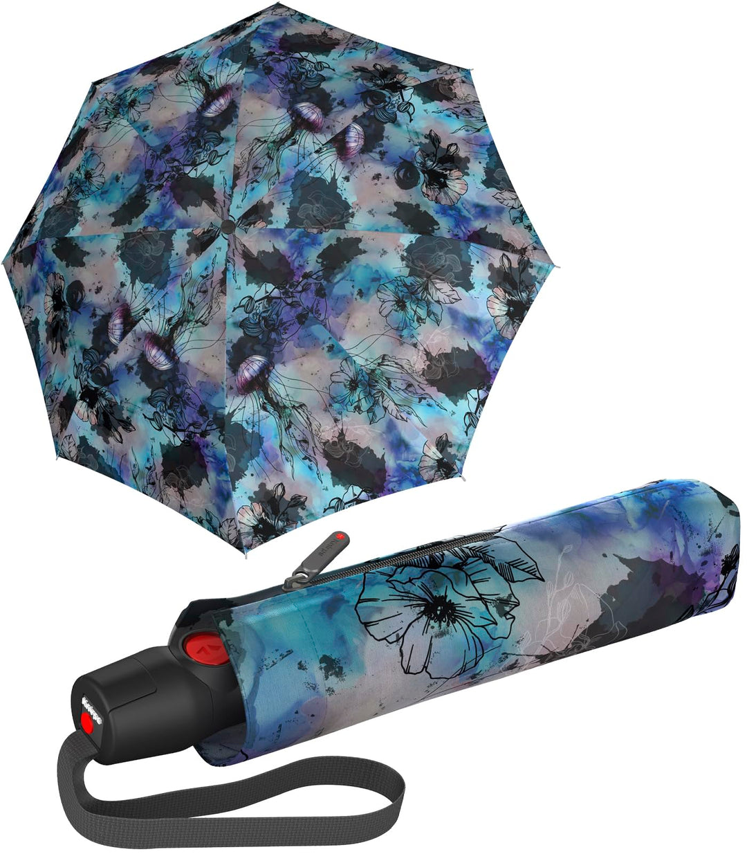 Knirps Taschenschirm T.200 Duomatic Aquarius 98 cm Aquarius, 98 cm Aquarius