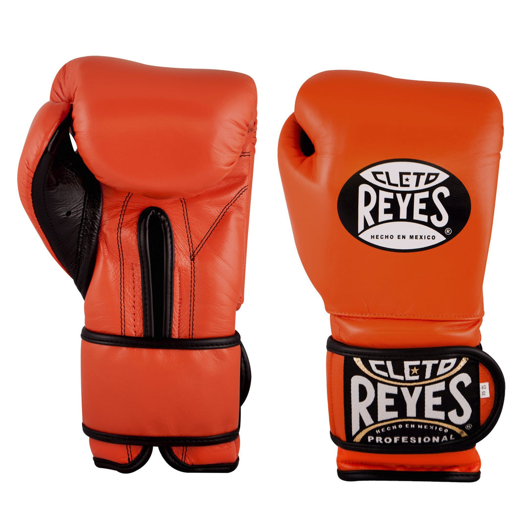 CLETO REYES Velcro Boxing Gloves Orange orange 12 Oz, orange 12 Oz