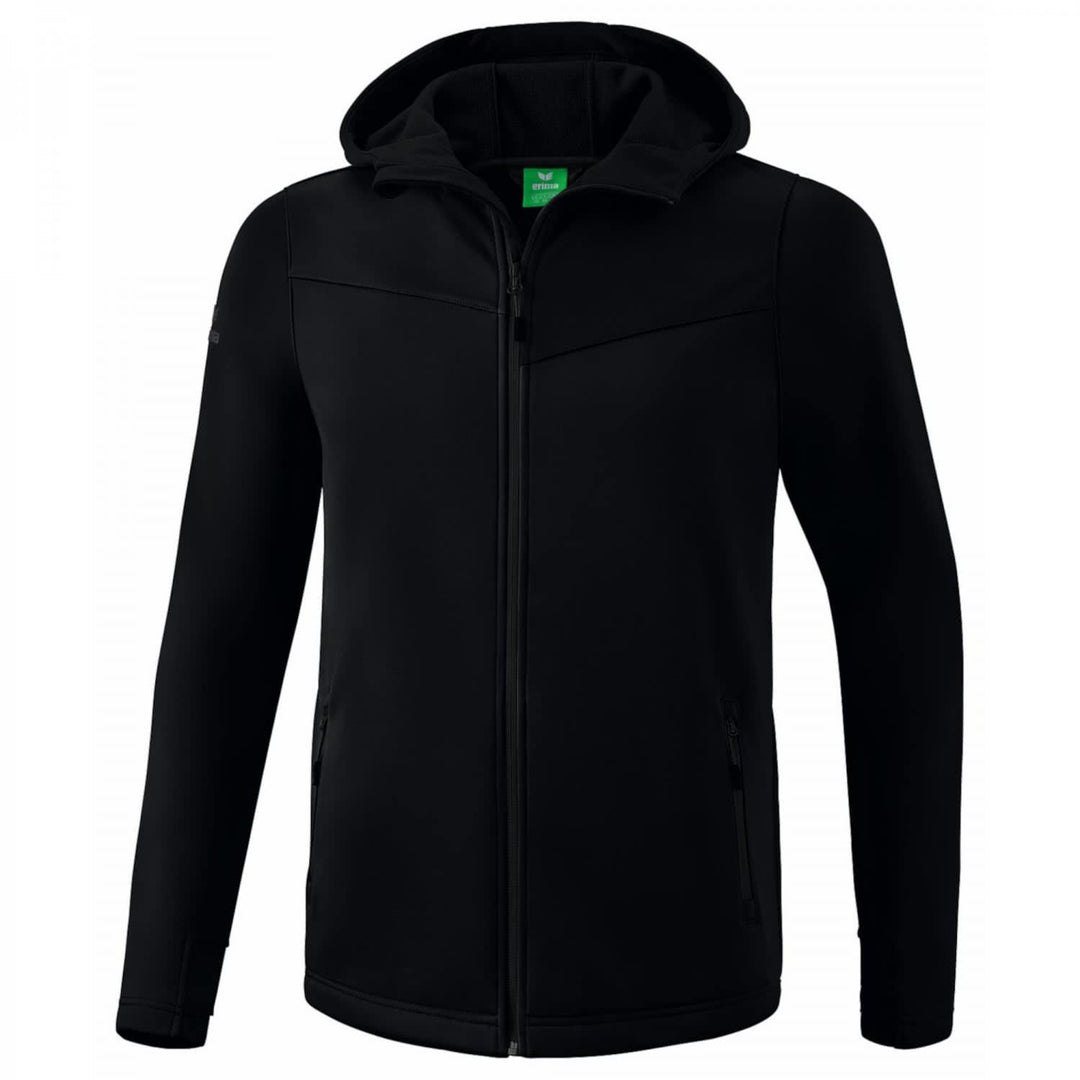 Erima Unisex Kinder Performance Softshell Jacke 128 Schwarz, 128 Schwarz