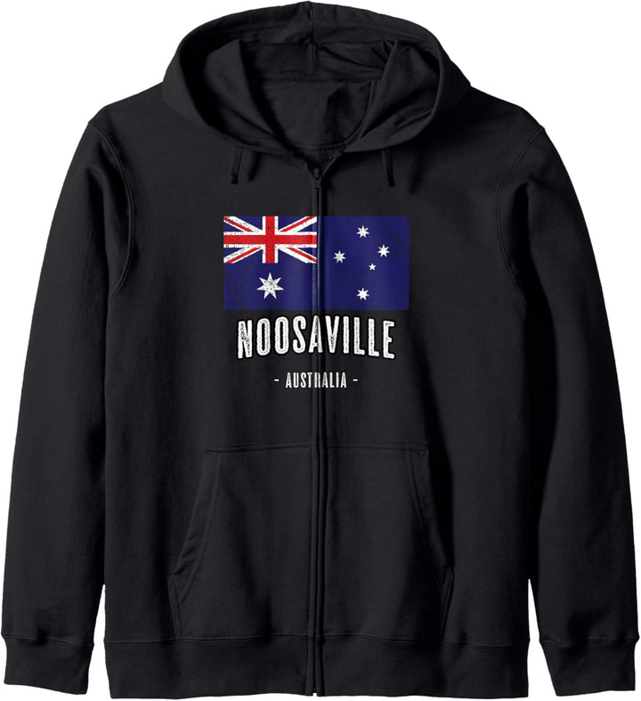 Stadt von Noosaville Australien | AU - Australische Flagge Kapuzenjacke