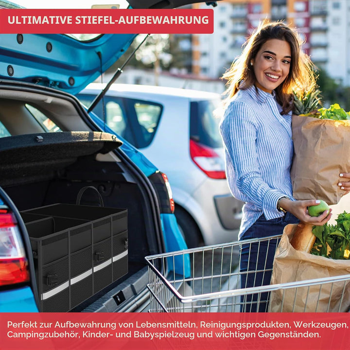 Hochwertige Kofferraumtasche Auto Box - Rutschfeste Kofferraumbox, Gross Wasserdichter Kofferraum Or