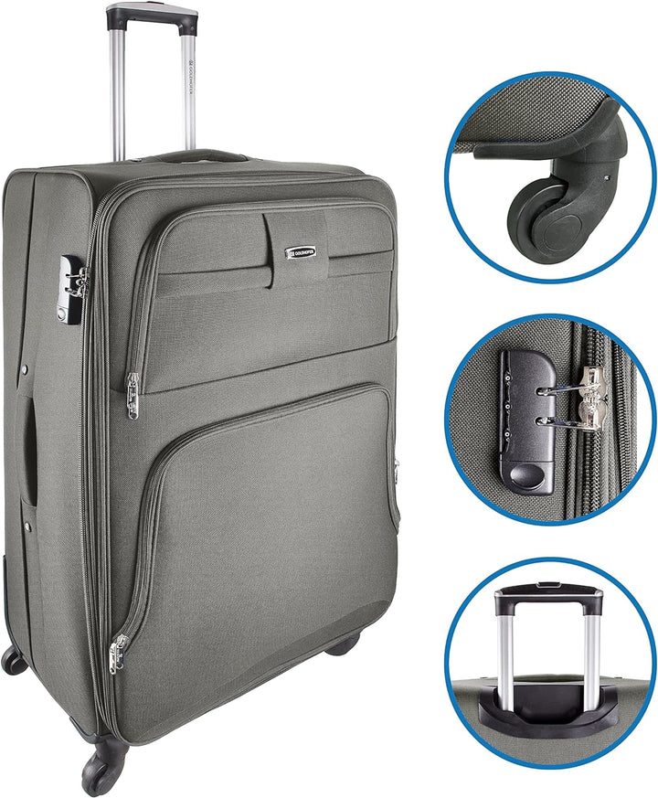 Goldhofer® Reisekoffer Set in 4 Grössen und 4 Farben (Grün), Grün