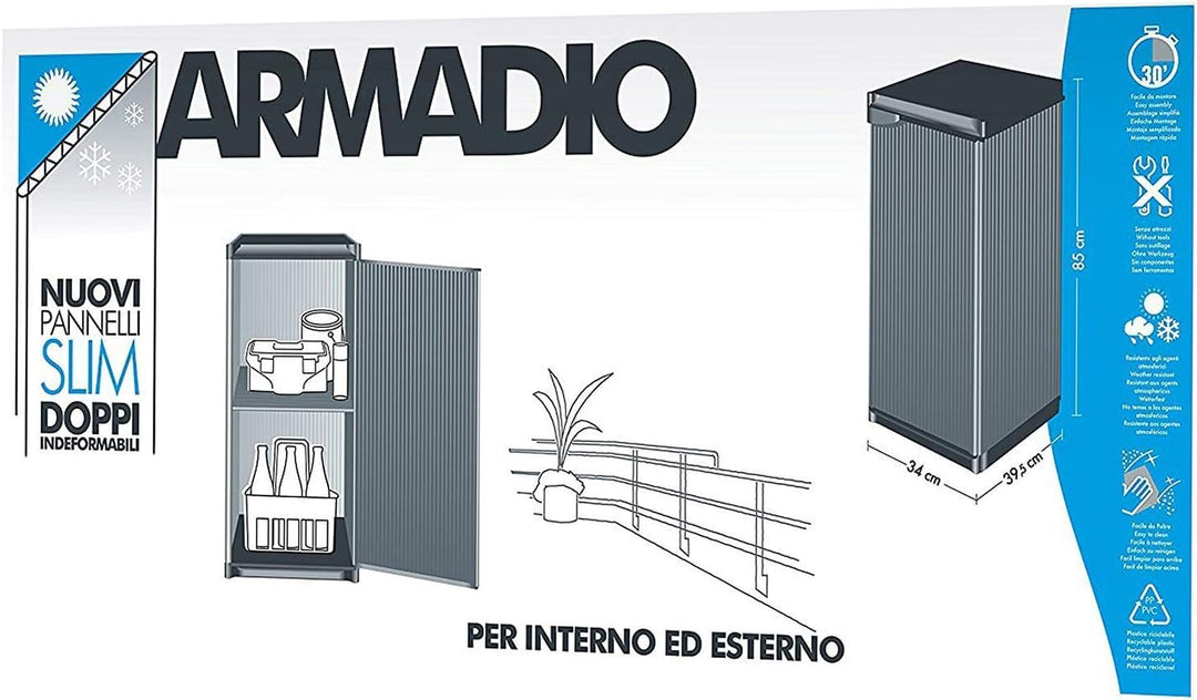 Mongardi 7816 C04 Schrank Modular, 1 Tür taglia unica, taglia unica