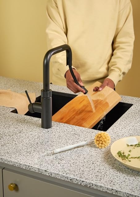 Quooker Flex Square | Reservoirs COMBI | schwarz | sofort-Kochend-Wasserhahn