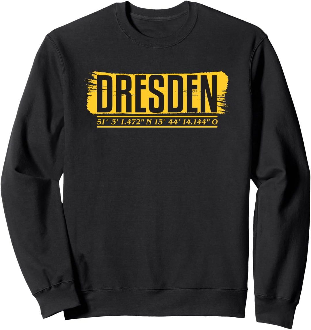 Dresden Landeshauptstadt Koordinaten Sachsen Stadt Sweatshirt