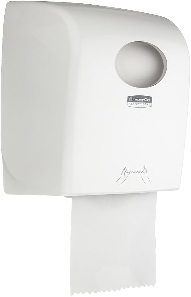 Aquarius Papierhandtücher Rollenspender 7375 – 1 x Papiertuchspender, weiss Dispenser Single, Dispen
