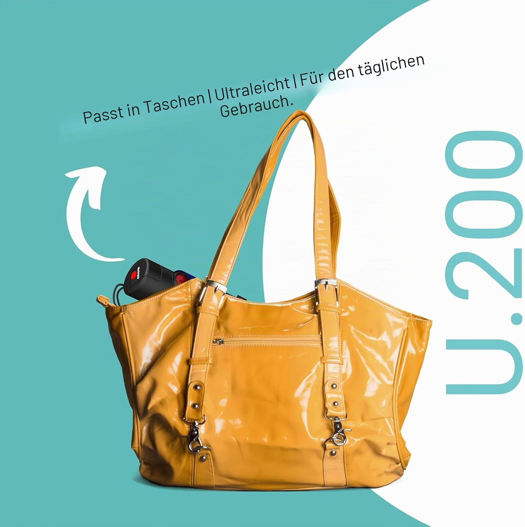 Knirps Taschenschirm U.200 Ultra Light Duomatic Vision Bordeaux, Bordeaux
