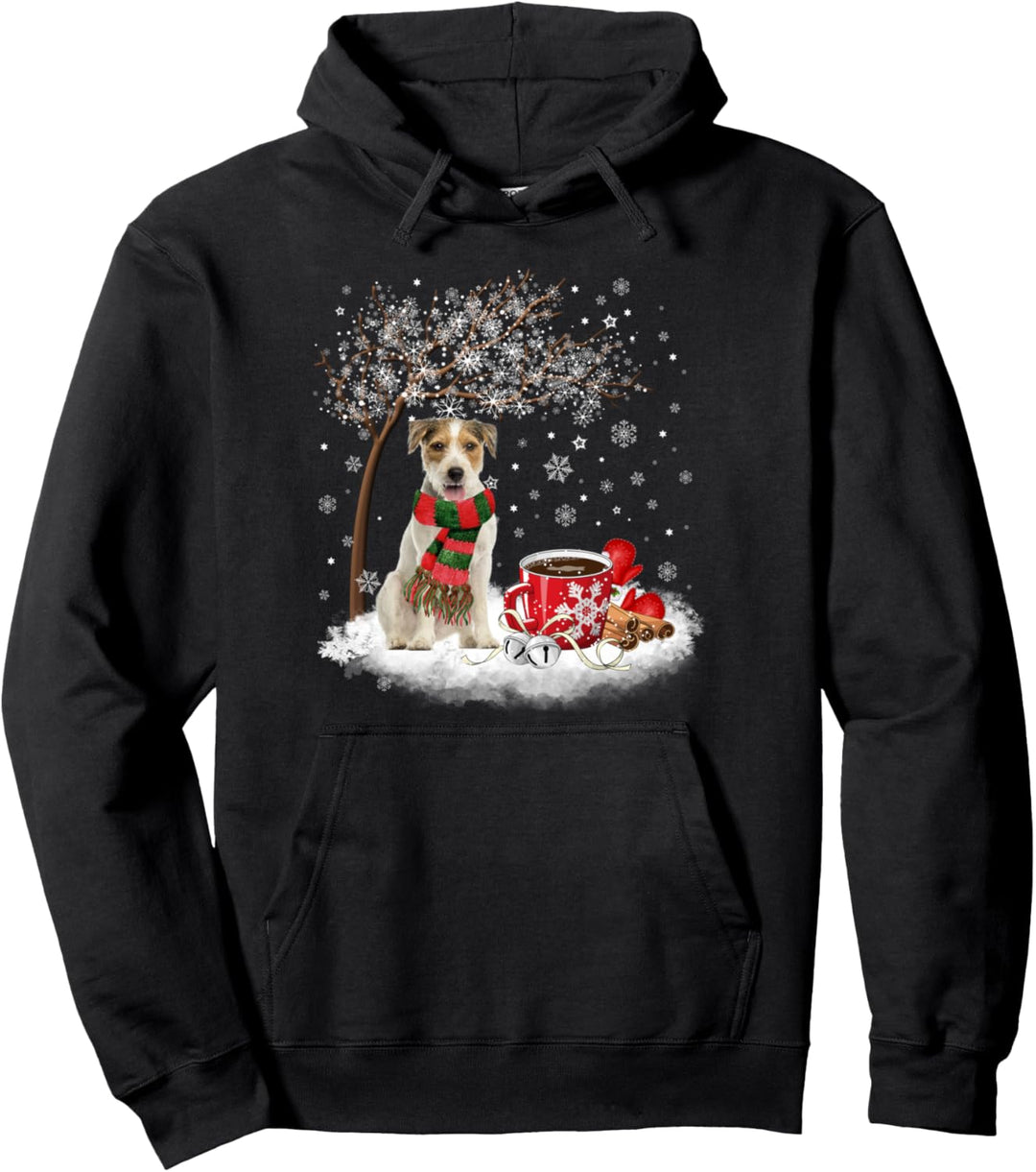 Parson Russell Terrier In The Snow Weihnachten Winter Xmas Pullover Hoodie