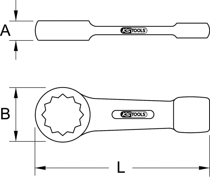 KS Tools 517.0941 Schlag-Ringschlüssel, 41mm