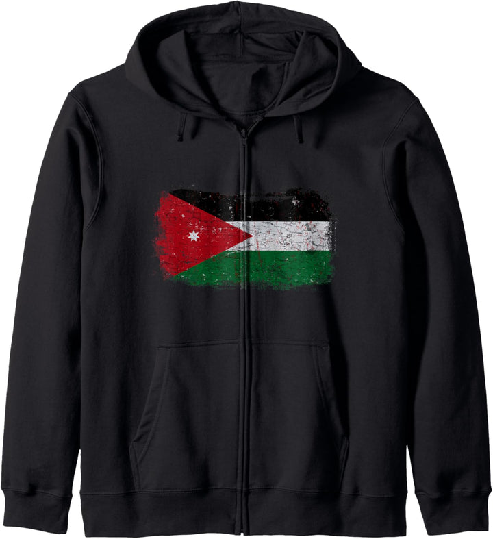 Jordanien Jordanische Nationalflagge Kapuzenjacke