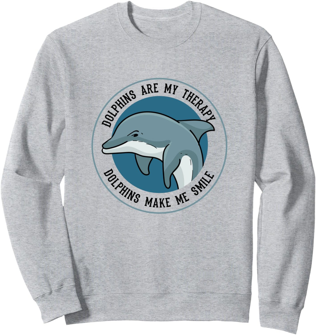 Delphine als Therapie Niedliche Meerestiere Wildtiere Natur Sweatshirt