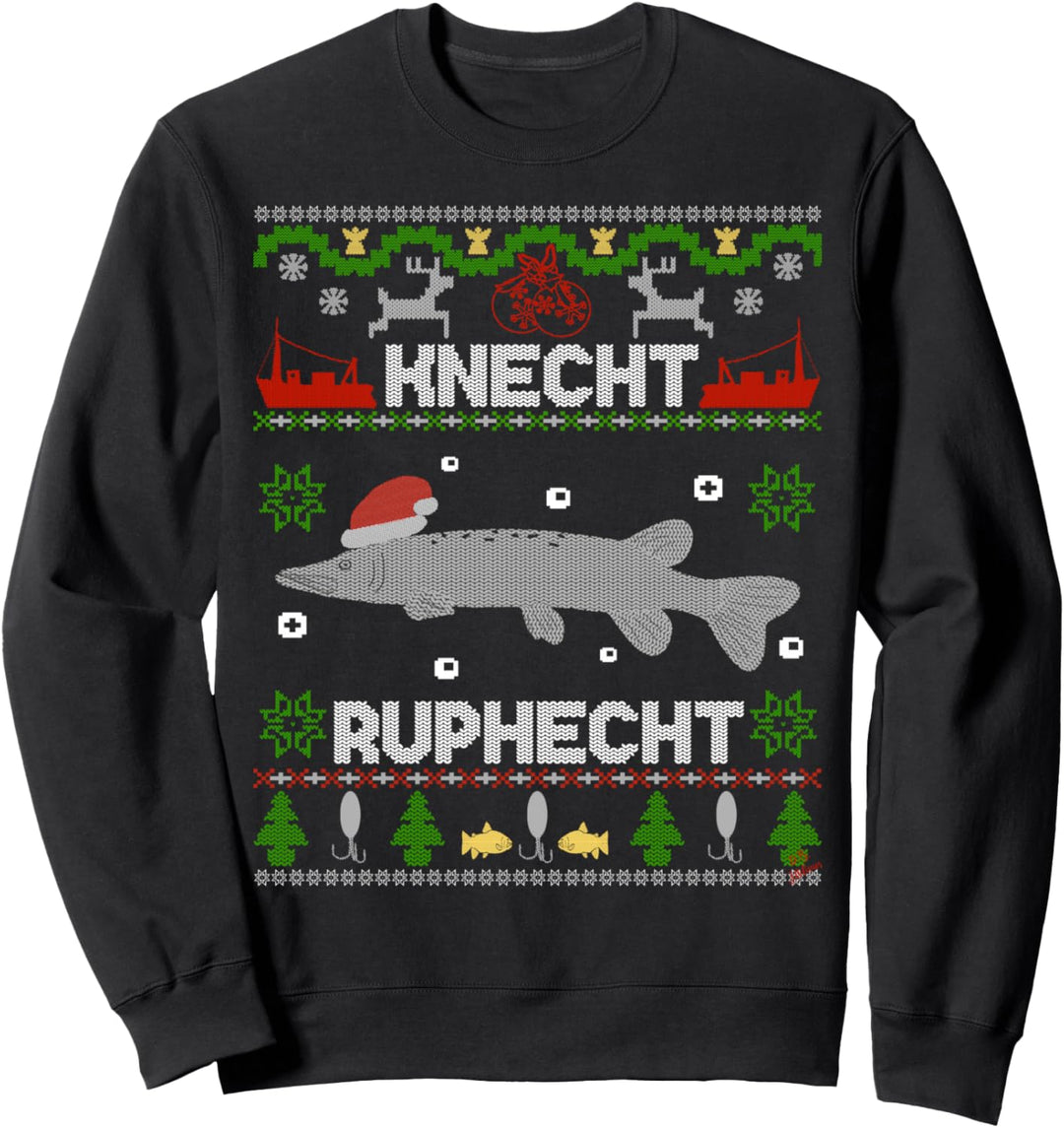 zander claus`s Knecht Ruphecht Weihnachtspullover lustiges Sweatshirt