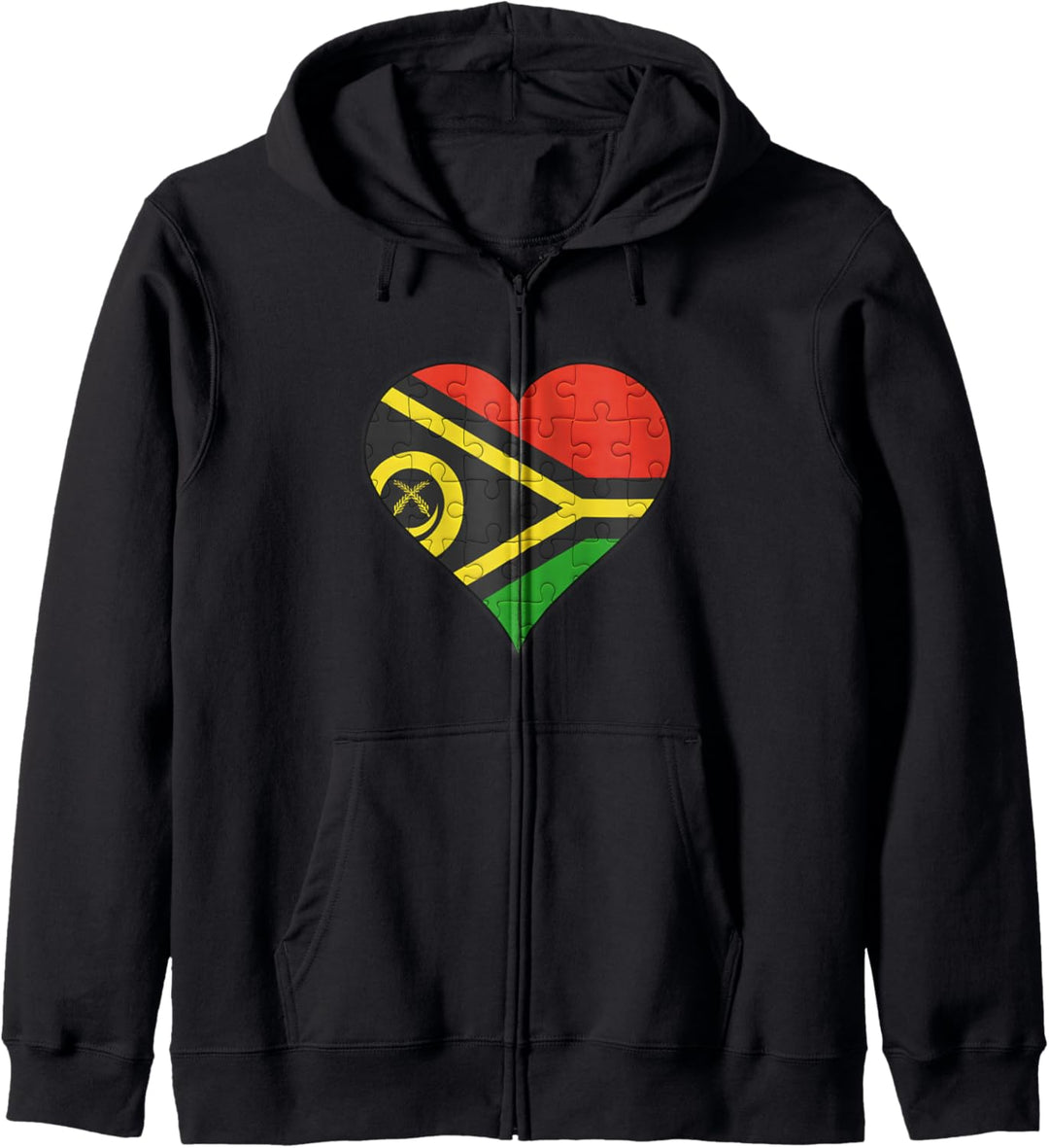 Vanuatu Vanuatuanische Flagge Herz Kapuzenjacke
