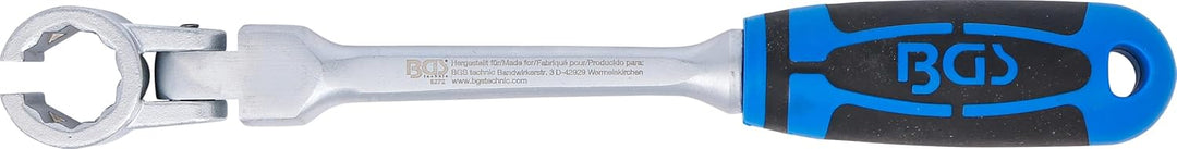 BGS 8272 | Spezial-Ringschlüssel für Lambdasonden, kippbar, mit Griff | SW 22 mm