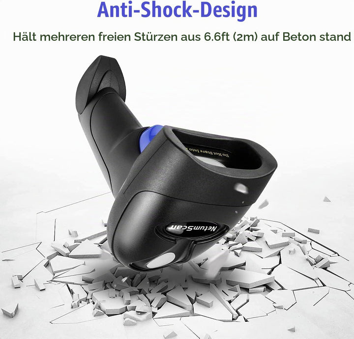 NetumScan USB 1D-Barcode-Scanner, kabelgebundener Handheld-CCD-Barcode-Leser, unterstützt das Scanne