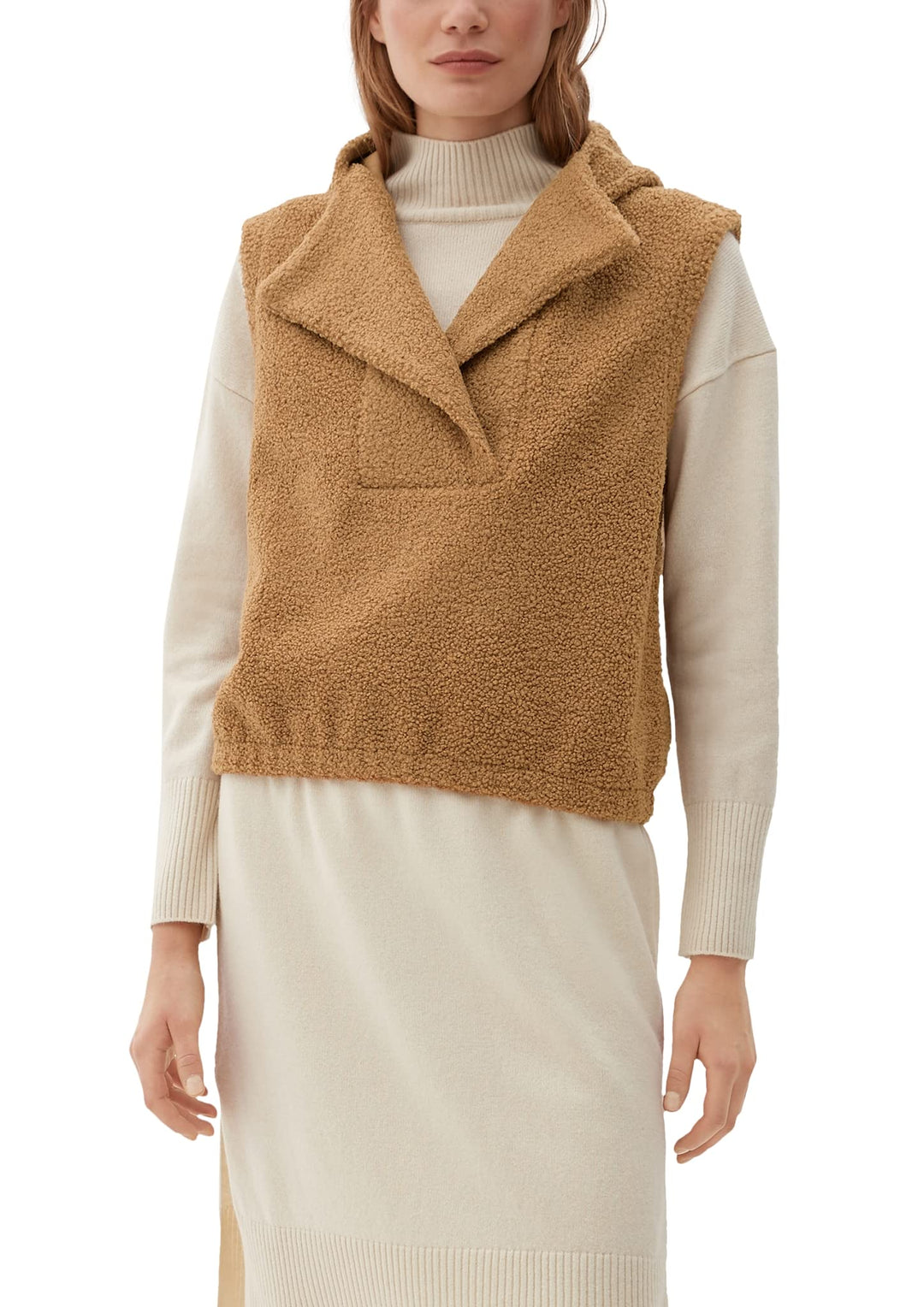 s.Oliver Damen Sweatshirt ärmellos 48 Braun, 48 Braun