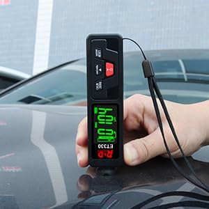 Schichtdickenmessgerät Lackdickenmessgerät für Auto Handheld Lackmesser ackmesser Farbtiefenmesser m