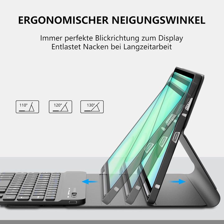 Hülle mit Tastatur für Samsung Galaxy Tab A11 8,7" (2025 SM-X133/X135) und Tab A9 8,7" (2023 SM-X110