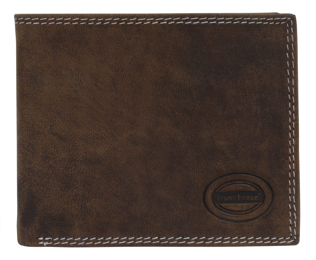 bruno banani Geldbörse Echt Leder braun Herren - 021121, Braun