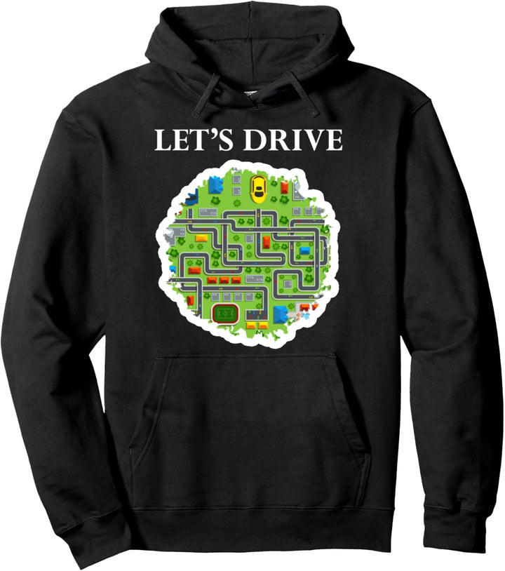 Autoteppich für Fahrzeuge, Strassen und Strassen Pullover Hoodie