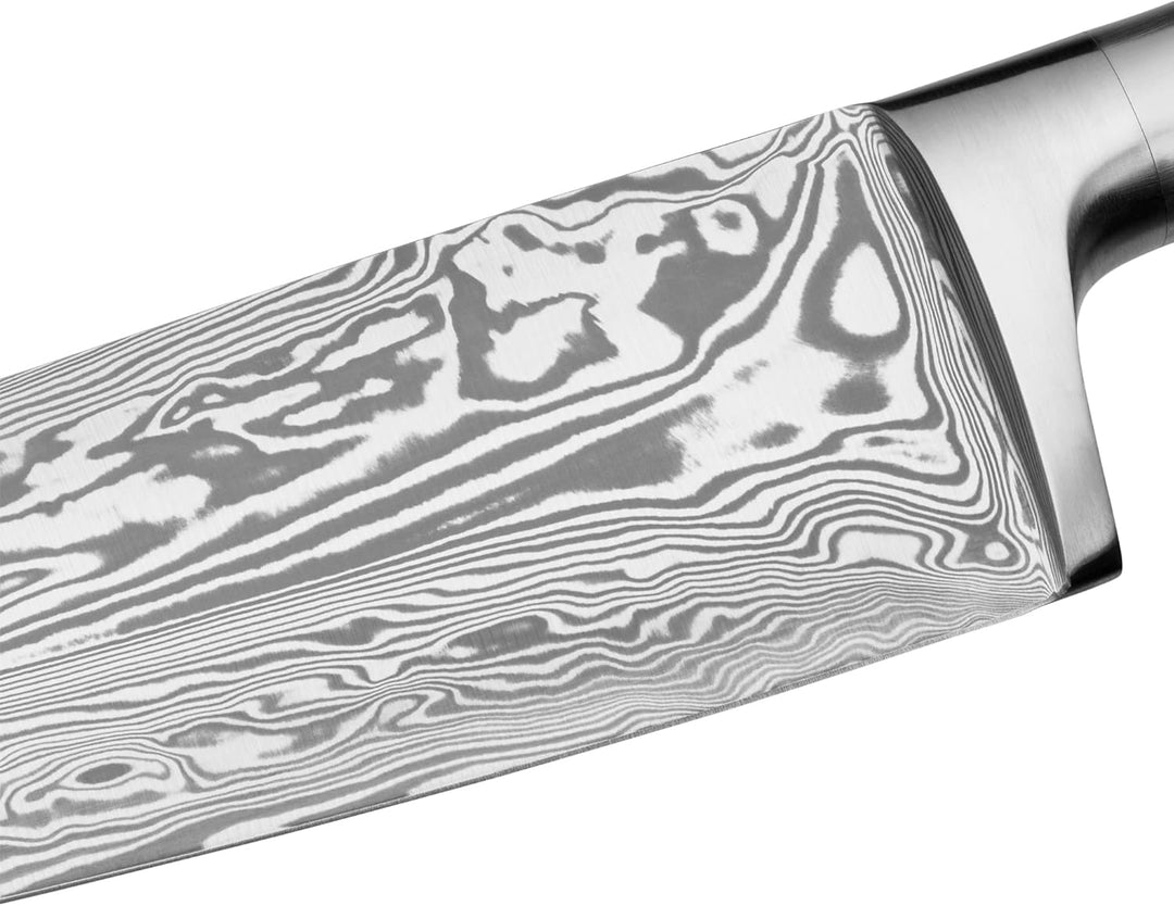 WMF Grand Gourmet Damastmesser, Allzweckmesser 23 cm, Made in Germany, Damaststahl 120-lagig, Perfor
