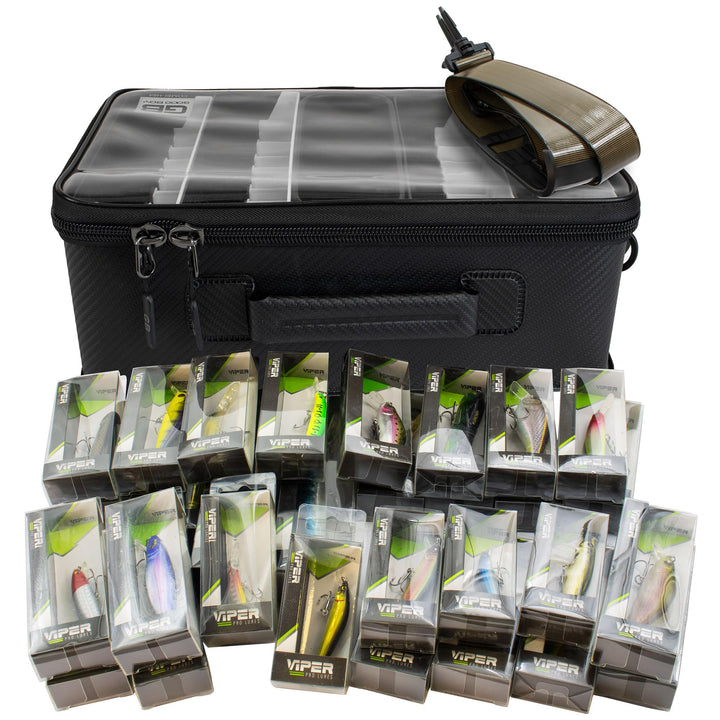 Waterproof Tackle Container | Köderbox | Angeltasche (Tackle Container + 30 Wobbler), Tackle Contain