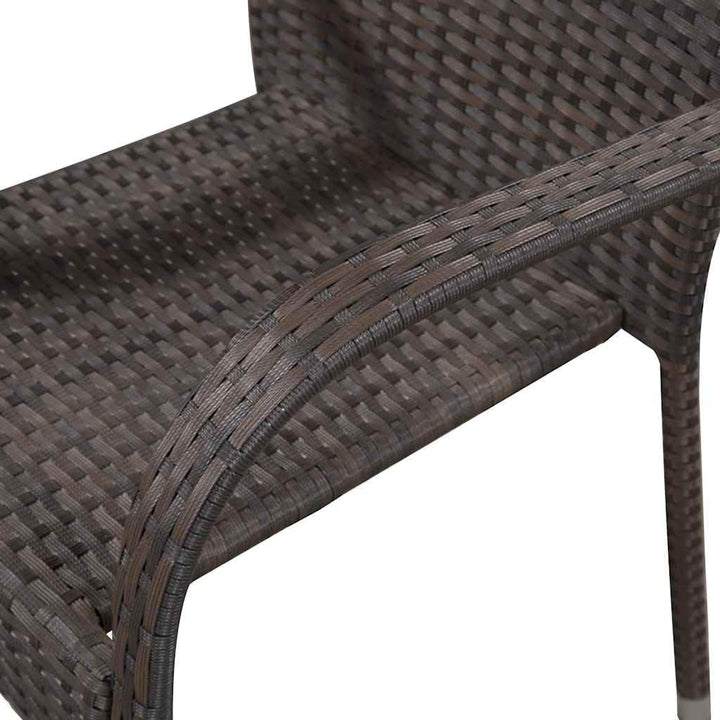 vidaXL 4X Gartenstuhl Stapelbar Gartensessel Stapelstuhl Essstuhl Stapelsessel Stuhl Sessel Stühle G