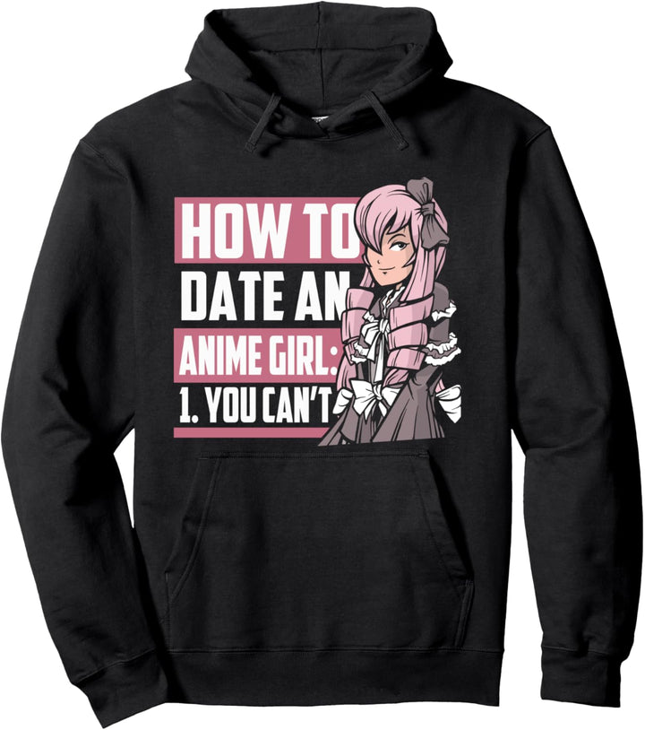Anime Ästhetisch Japanisch Wie Date Ein Anime Mädchen Du Pullover Hoodie