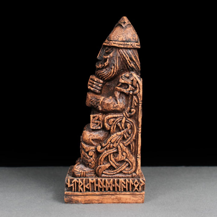Dryad Design Nordischer Gott Thor Statue Holz-Finish