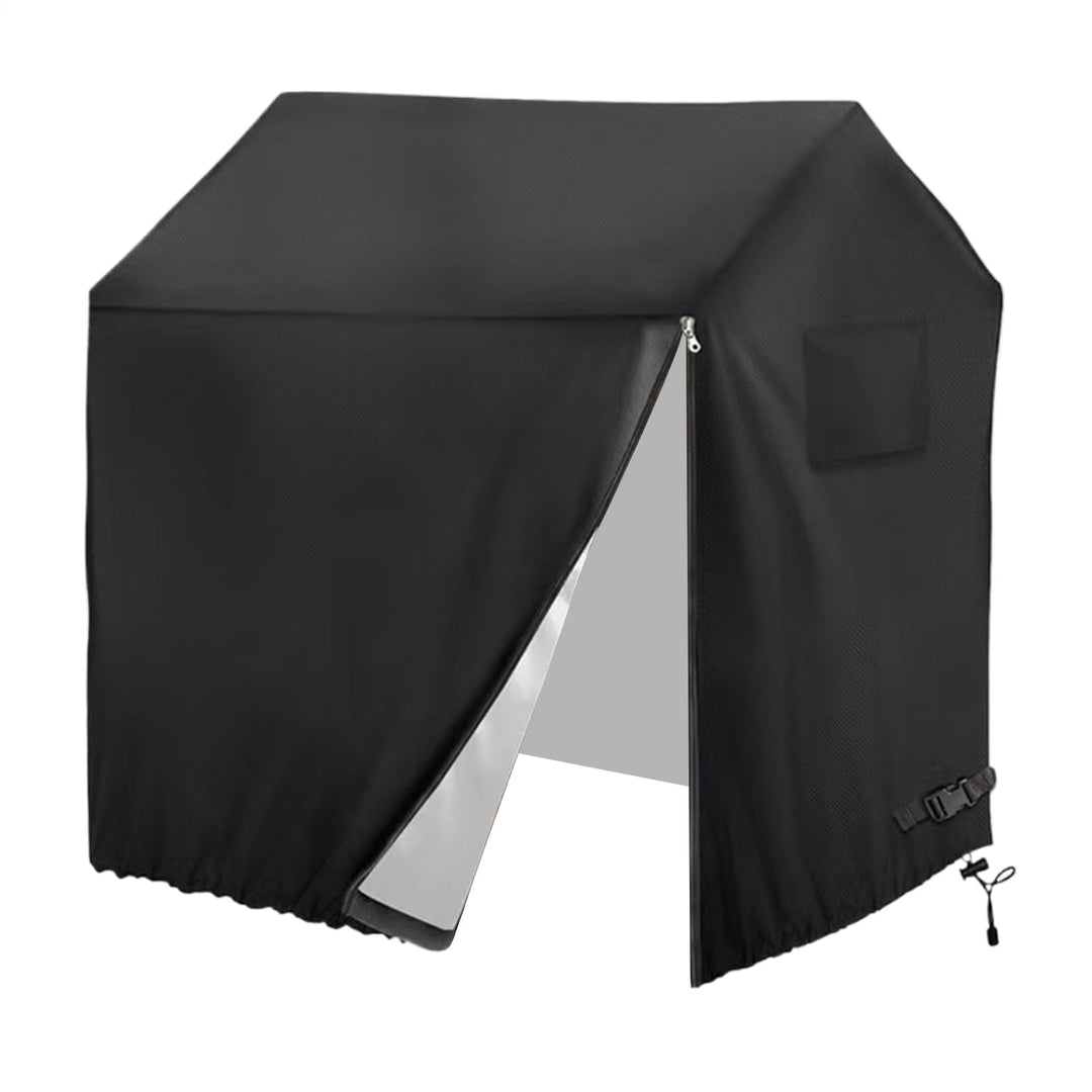 110x120x140 Cm Schwarz Spielhaus Kinder Outdoor Abdeckplane 420D Oxford-Tuch Wasserdicht Tragbares P