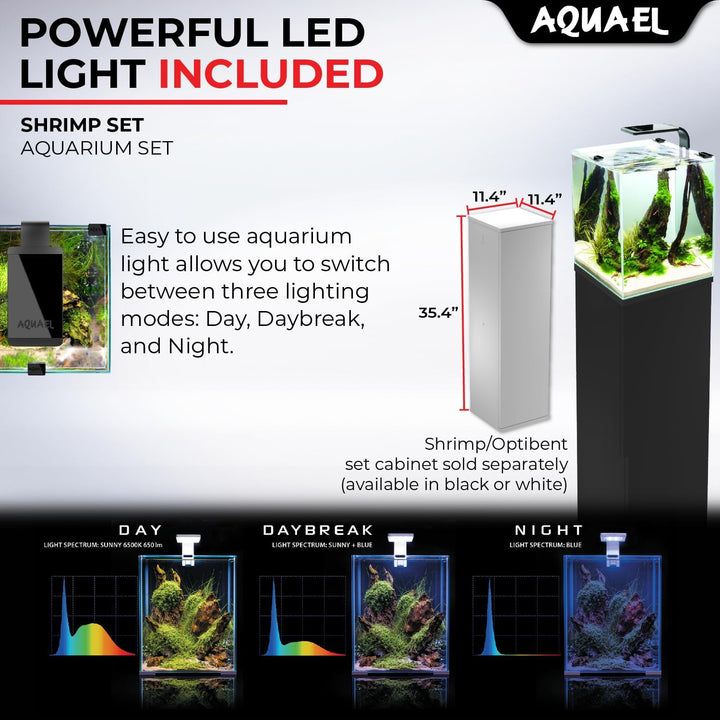 Aquael 122981 Shrimp Set Day&Night 30, weiss, 6.05 kg, 20 Liter