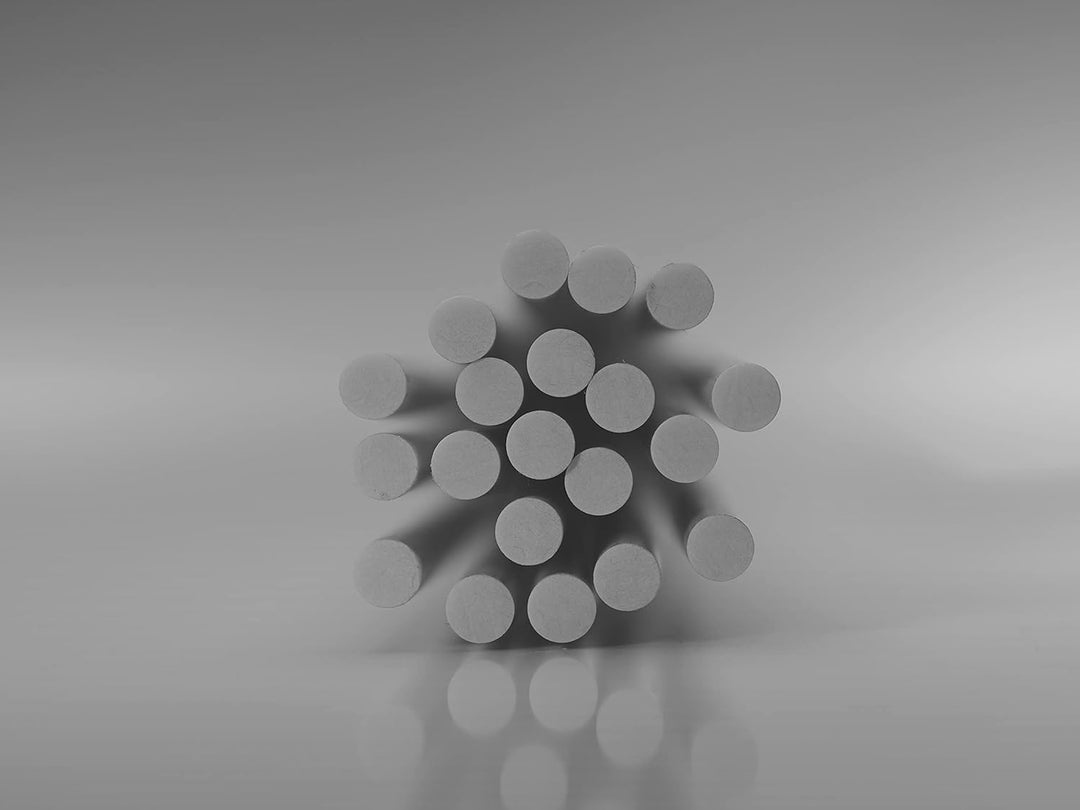 20 Weisse 1m x 7 mm Rankstäbe aus Glasfaser Fiberglas GFK Weiss - 20 Stück 7mm, Weiss - 20 Stück 7mm